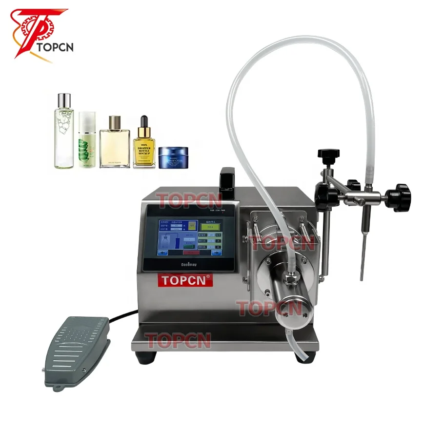 

Desktop Small Semi Automatic Ceramic Pump Liquid Filling Machine for Oral Liquid Vials