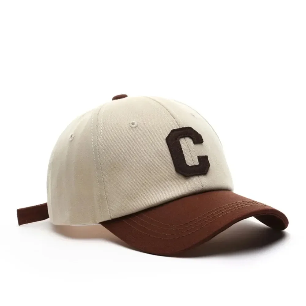 Baseball Cap for Women and Men Hat Fashion Letter C Patch Hat Summer Sun Visors Caps Color Block Design for Casual Wear