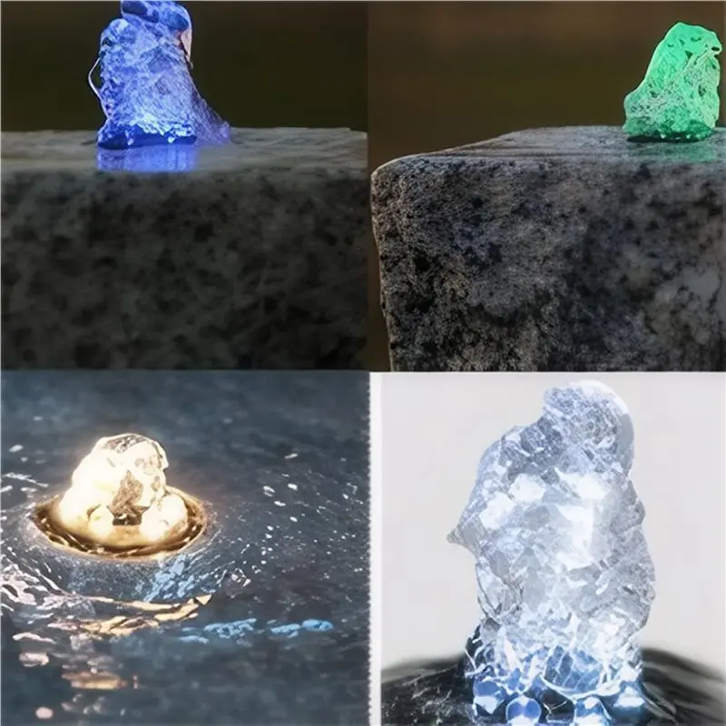 ABRU-4X RGB 6 LED AC12V Water Fountain Light With 2Pin Connection Underwater Pond Lights Water Feature Lights For Pool