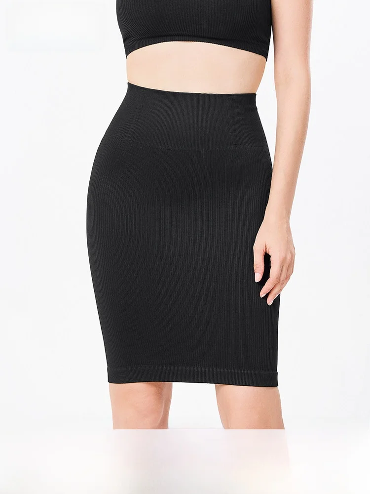 

TOAO облегающая юбка с высокой талией Sl, эластичные сексуальные утягивающие юбки из искусственной кожи средней длины трапециевидной формы для женщин