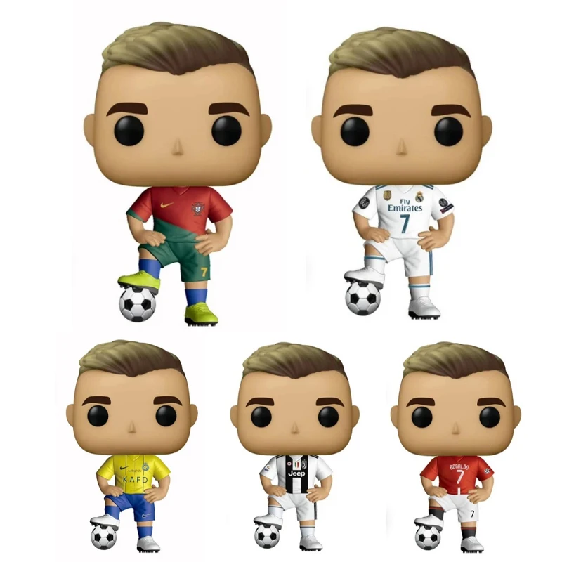 بوب كريستيانو رونالدو # 7 البرتغال ريال مدريد رياد يوفنتوس مانشستر يونايتد فينلي الشكل الأطفال الديكور هدايا عيد الميلاد