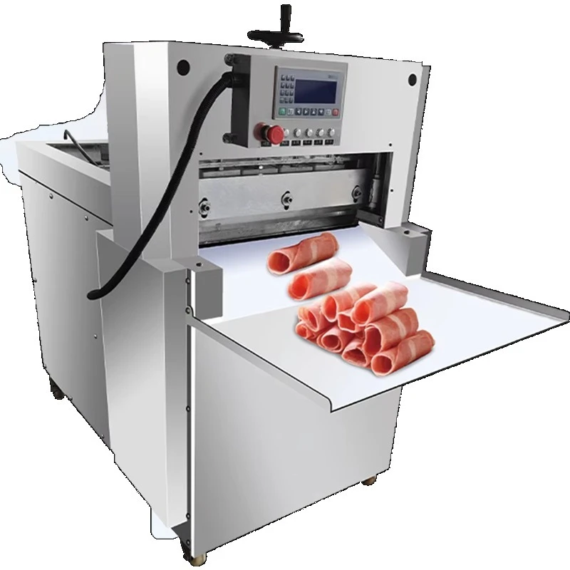 Commercial High-Efficiency 304 Stainless Steel Meat Cutter New Fully Automatic Frozen Meat Slicer