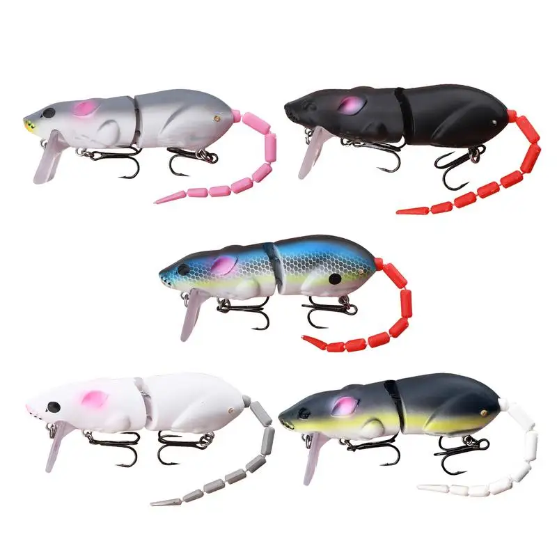 Mice Lure Realistic Hard Fishing Lure 5X Multifunctional Hard Fishing Swimbaits Realistic Mice Hard Fishing Lure For Outdoors