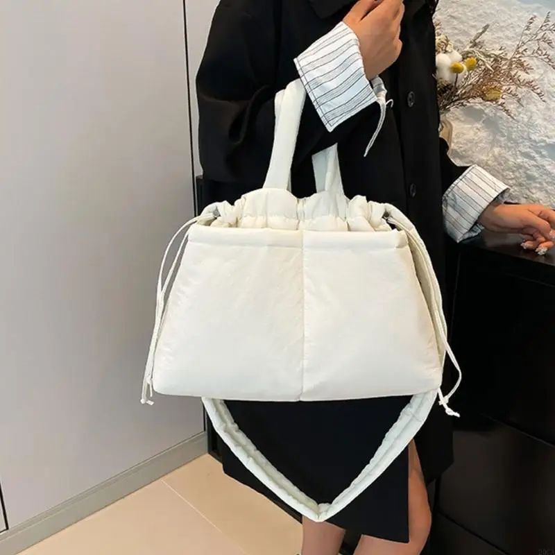 

Casual Puffer Shoulder Bag with Zippered Compartments for Organized Storage 20CA