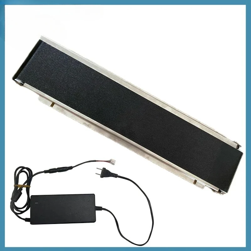 24V 460MM-600MM Stainless Steel Mini Conveyor Vending Machine Track Cargo Lane Automatic Conveyor Belt+Power+Adapter