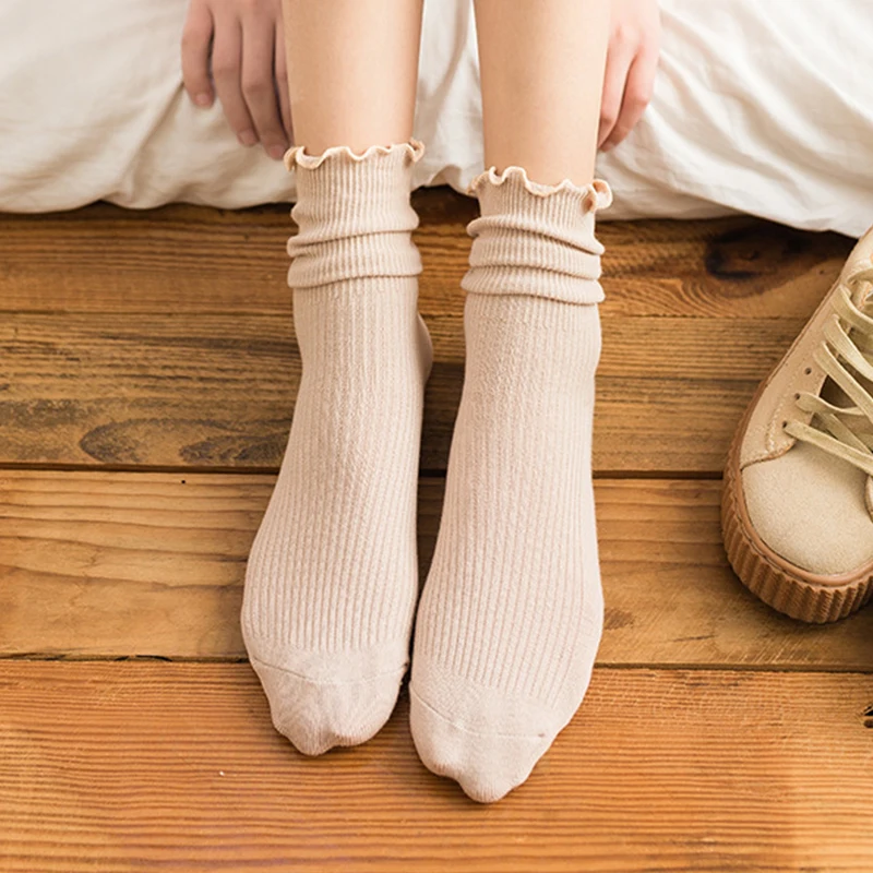 Women's Ruffle Cotton Socks - Japanese Lolita Style 3