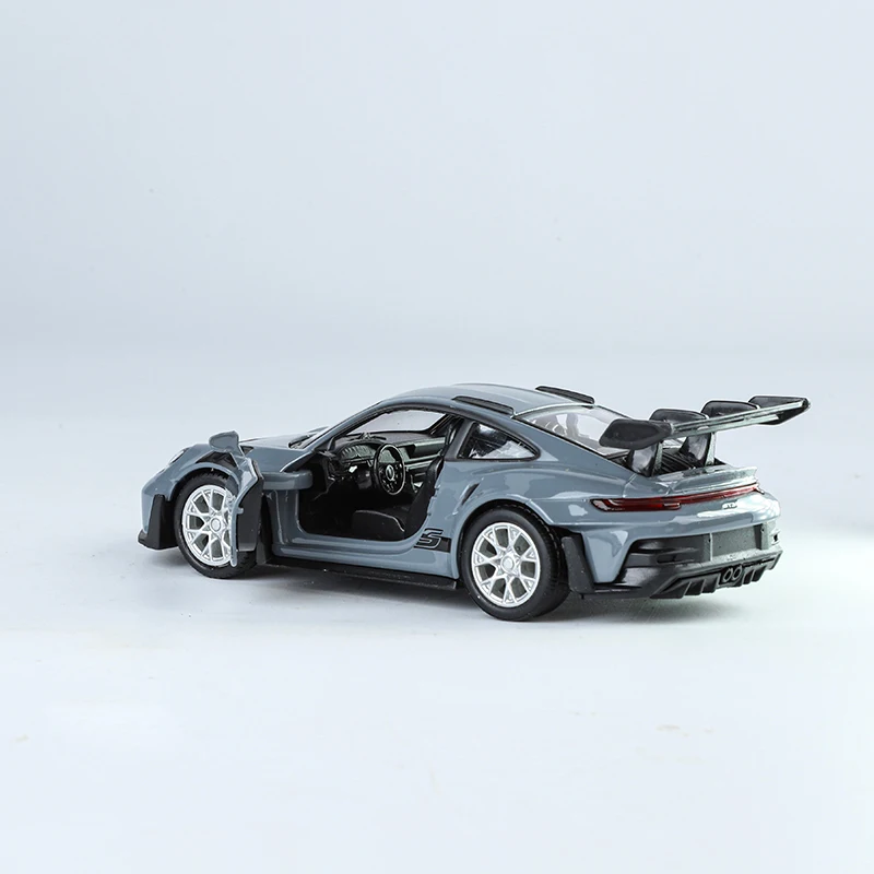 Modèle réduit de Porsche 911 GT3 RS en métal moulé sous pression, véhicule de sport, Fast Furious, idéal comme cadeau pour un garçon, échelle 1:36