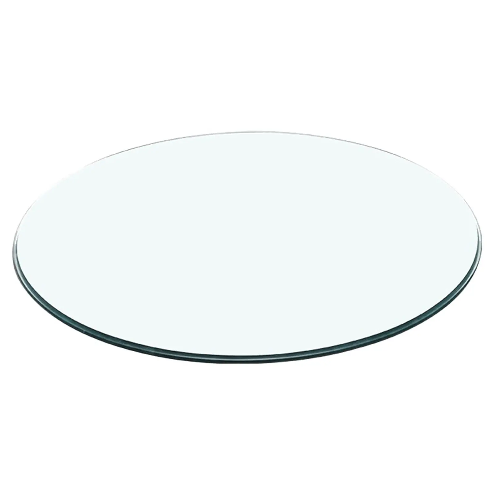 Clear Round Tempered Glass Table Top 32Cm High Strength Smooth Edge Coffee Dining Patio Table Surface Protector