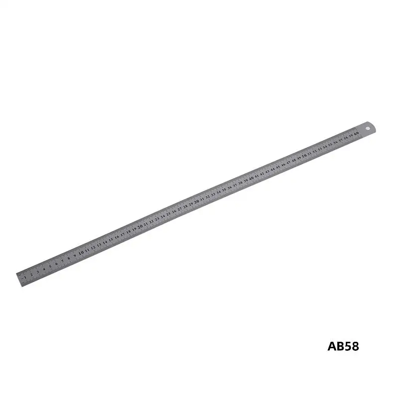 3X Stainless Steel 60Cm 23.6 Inch Measuring Long Straight Ruler