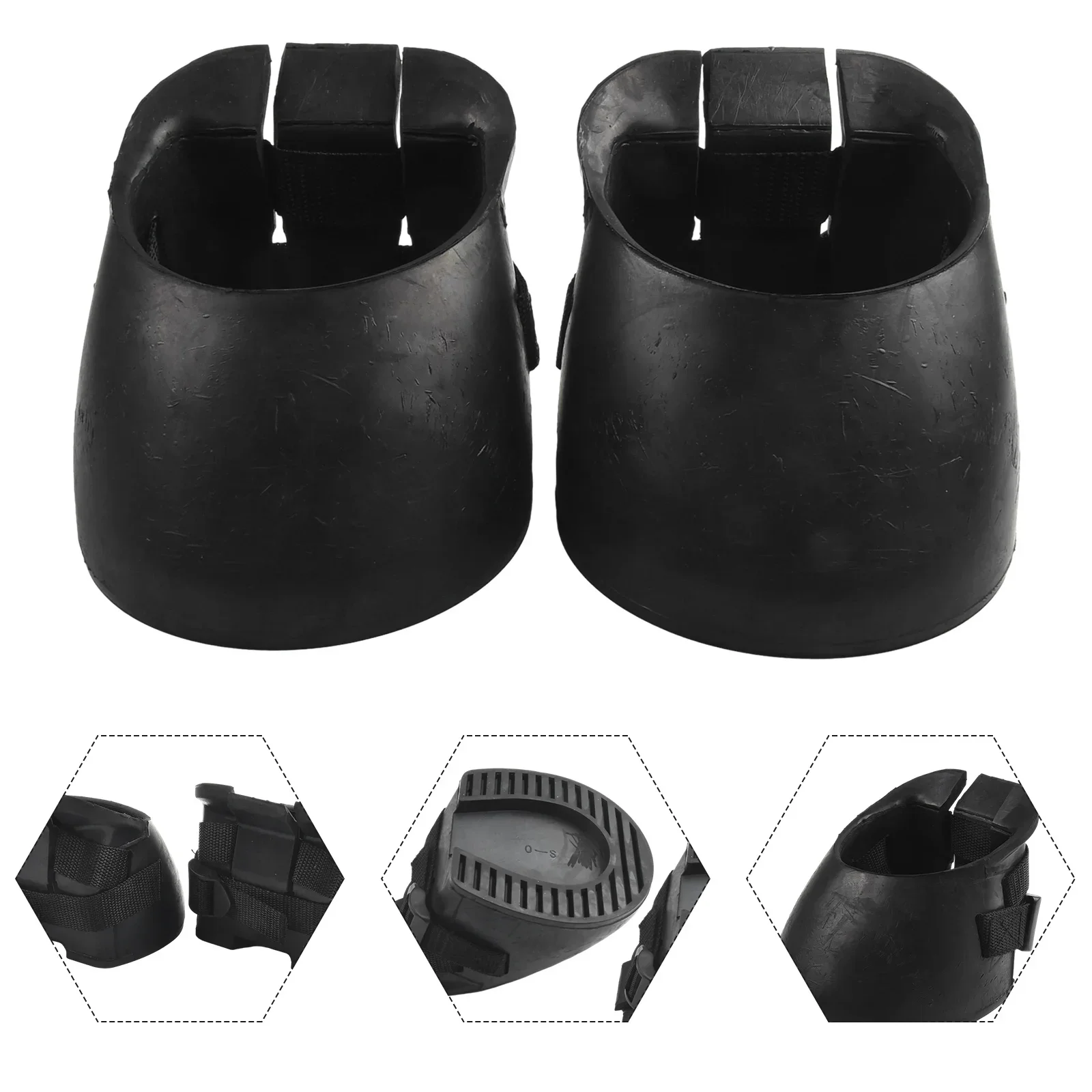 Protect Cover Horse Hoof Boots Protect Horse's Hoof Sporting Black Equestrian Good Anti-slip Isolate Dirty Water Practical