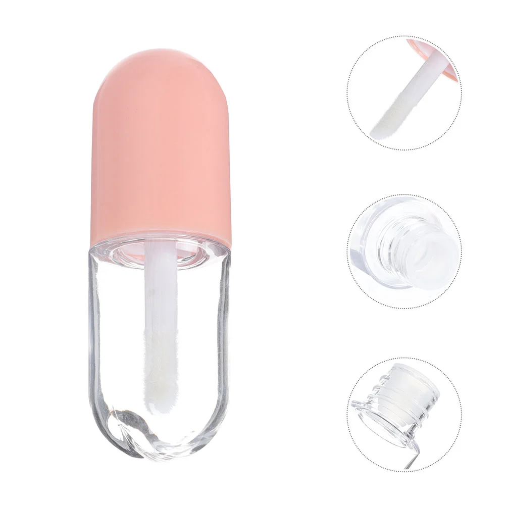 

8 Pcs Travel Size Toiletries Lip Gloss Tube Containers Base Bottles Plumper Lipsticks