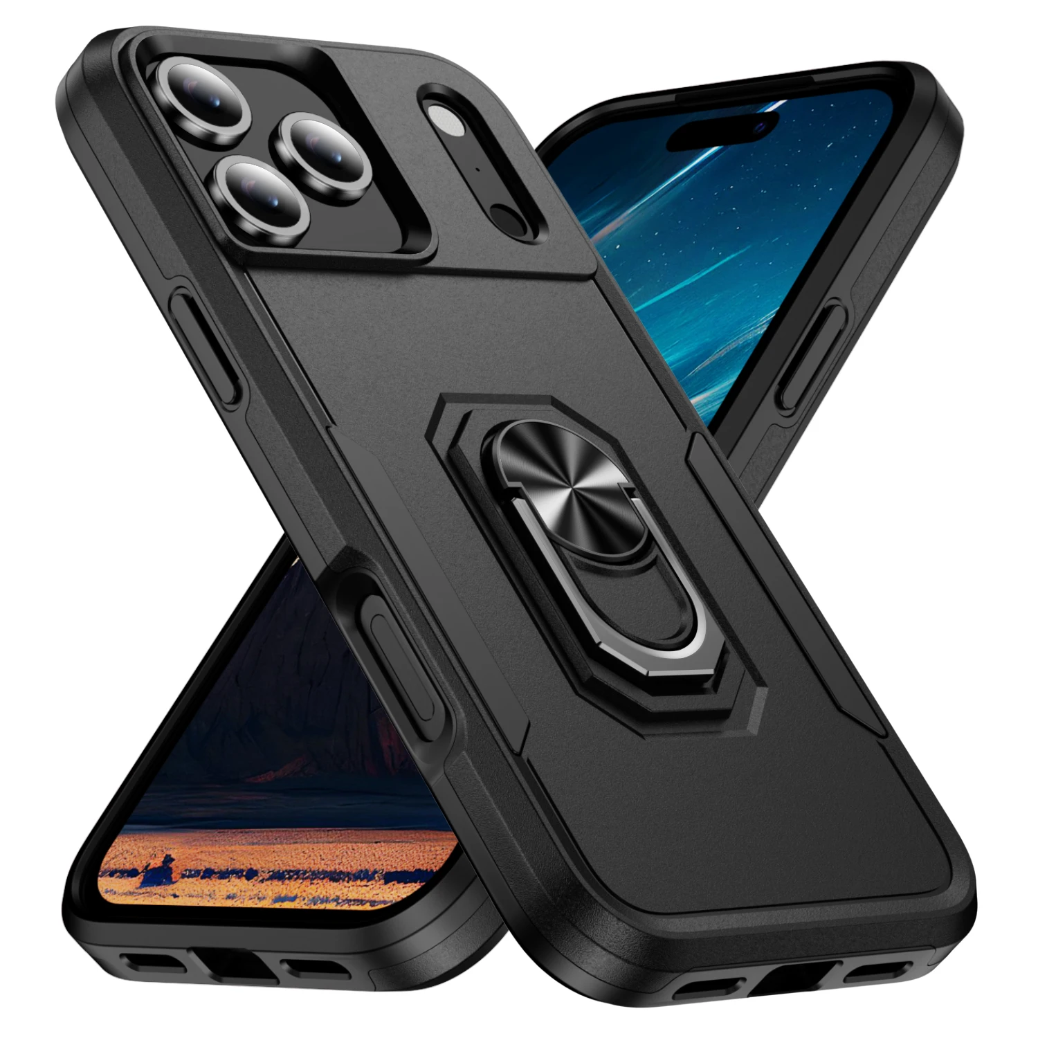 Funda Protectora Resistente Con Armadura De Doble Capa Para Iphone 17 Pro Max 17 Air Iphone17 16 13 12 Pro 15 14 Plus Iphone16 Iphone15
