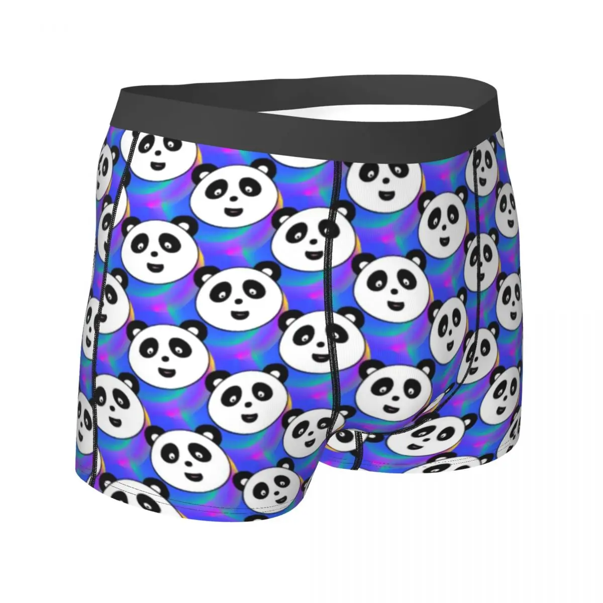 Panda-Party-Unterwäsche, lustiges Tier-Design, bequeme Höschen, bedruckt, Shorts, Slips, Beutel, Herren, Übergröße, Kofferraum