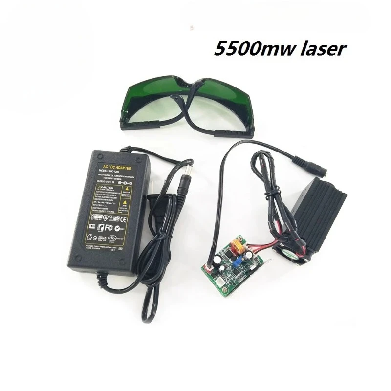 450nm 5.5W high-power module C-N-C engraving machine la-ser head wood plastic leather