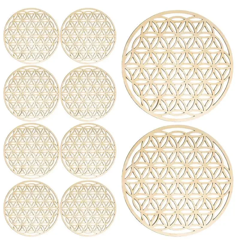 

10 шт. полые барные подставки, деревянная изоляционная подставка, термостойкая подвесная домашняя настенная отделка для столовой, спальни