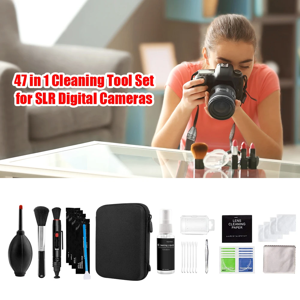 7-47PCS Camera Cleaner Kit DSLR Lens Digital Camera Sensor Cleaning Set for Sony Fujifilm Nikon Canon SLR DV Cameras Clean Kit