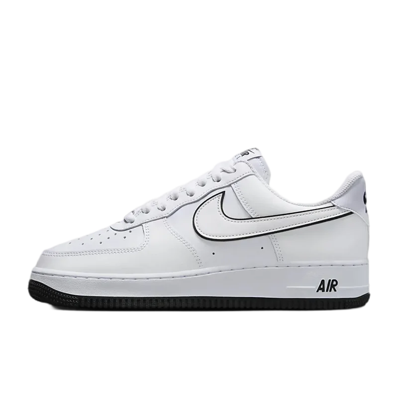 Nike Air Force 1 07 Low Men's Board Shoes Supportive Comfort Casual Shoes Cushioned Lightweight Breathable Sneakers White Black