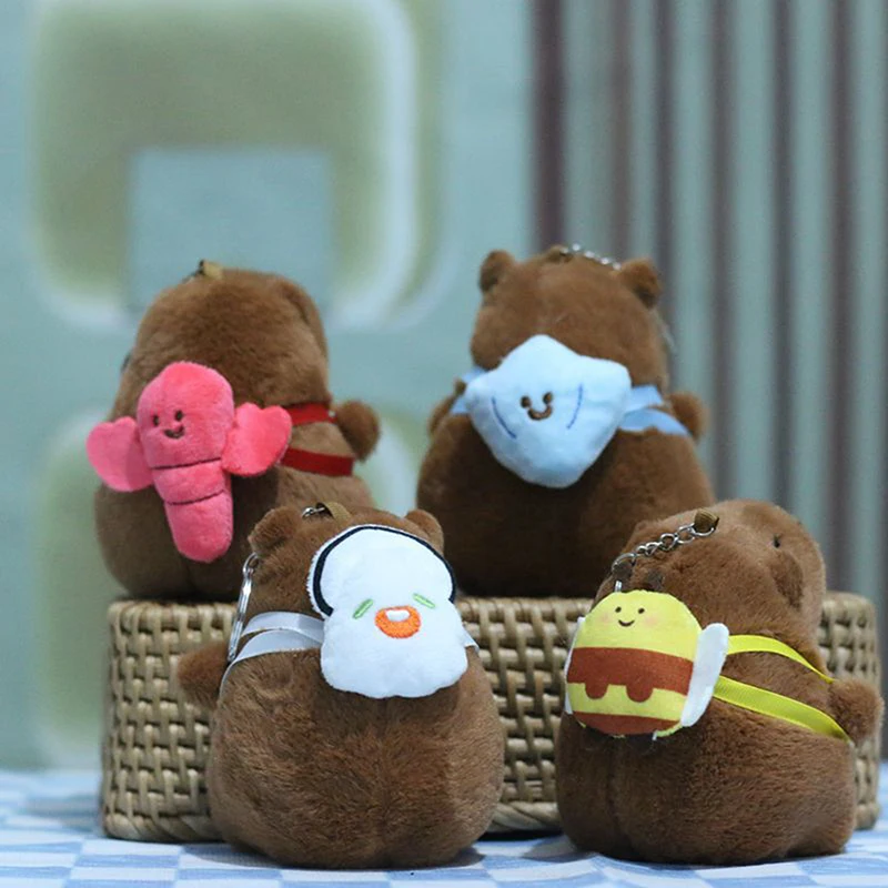 New Capybara Pendant Plush Toy Capybara Doll Bag Pendant Keychain Doll Toy Gifts