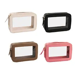 Borsa da toilette con cerniera borsa per il trucco da donna borsa per cosmetici da viaggio regalo per ragazze da donna per Essentials pennelli per il trucco cosmetici per il trucco