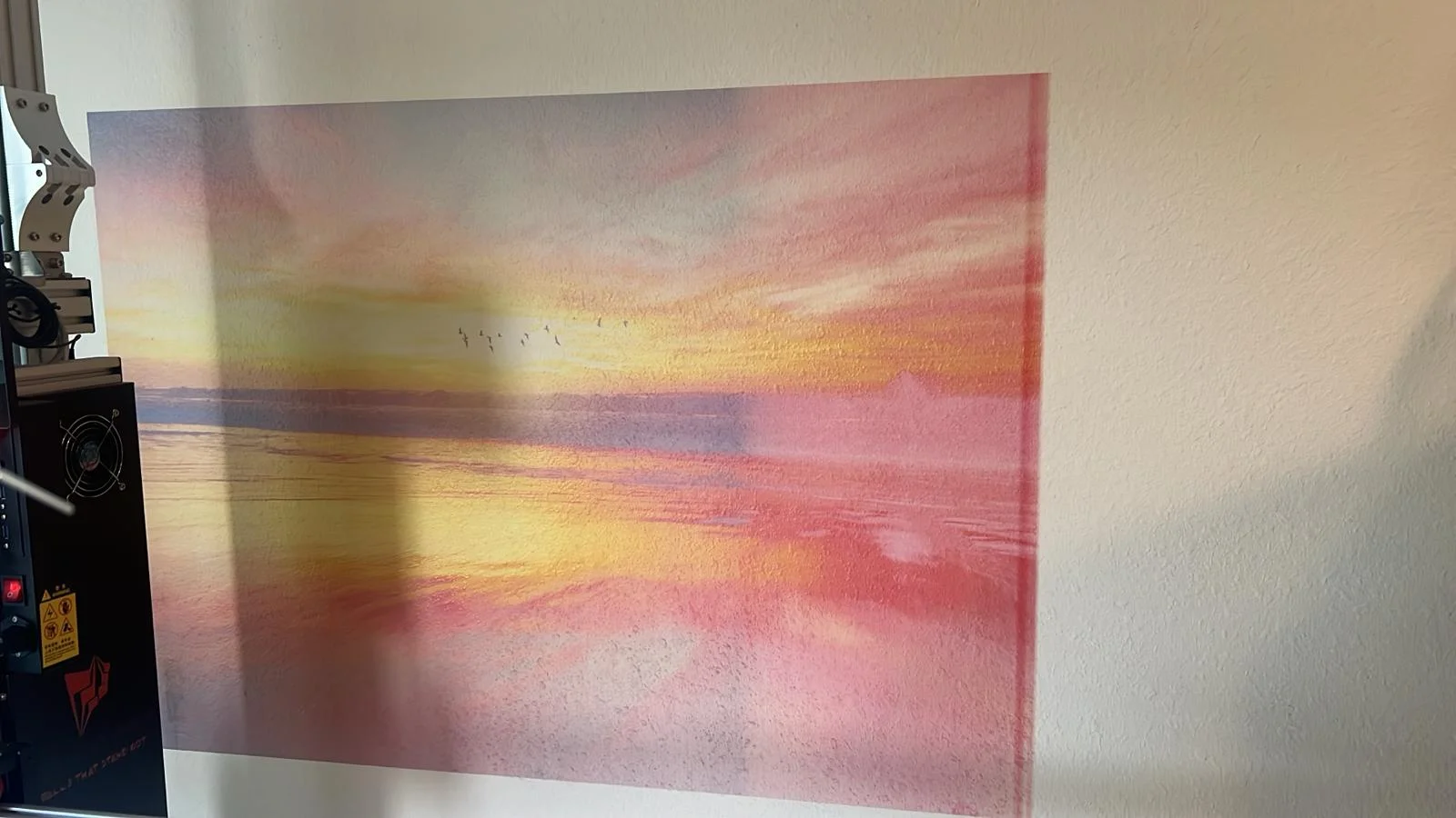 wall printing machine color paint 3D LCD AI Image Split Inkjet Wall Printing Wall Art Auto Cleaning Printer One-click install