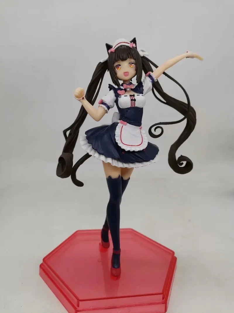 Long Haired Cute Stockings Girl Nekopara Chocola Vanilla Pvc Action Figures Anime Figure Model Toys Collection Doll Gift