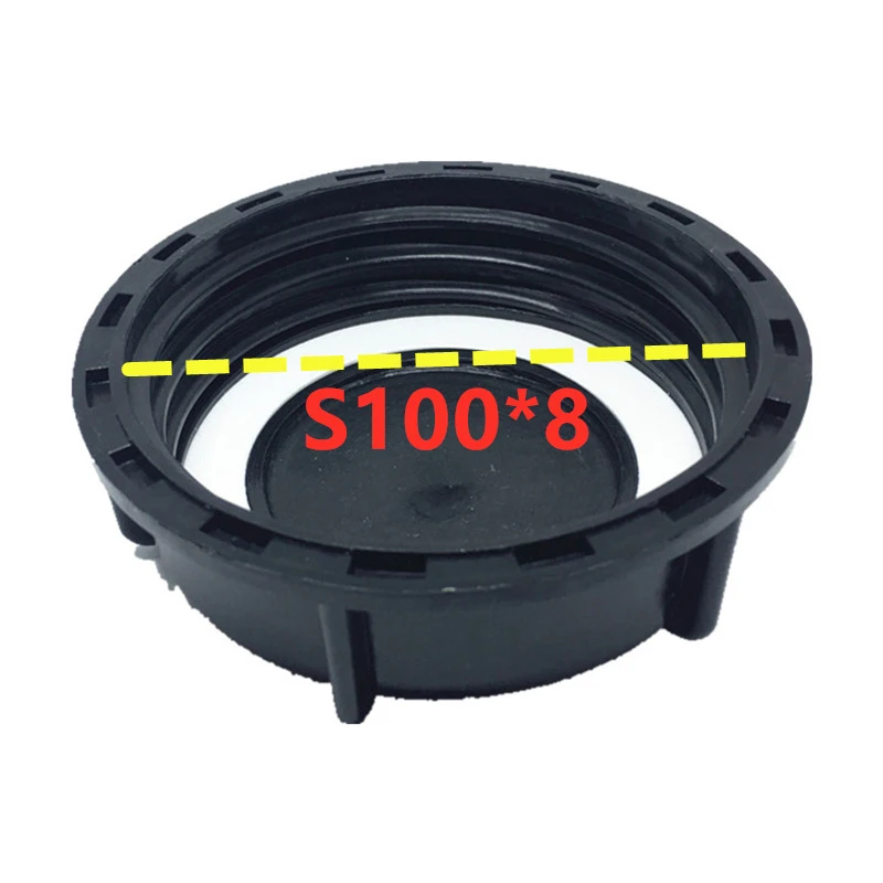 1Pc 100*8MM Plastic Valve Lid Black White Cap For IBC Ton Barrel Tank Valve Leakproof Dust Cover IBC Ton Barrel Accessories