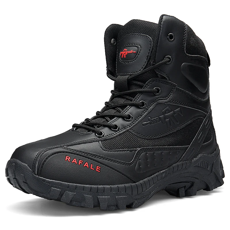 Men Tactical Boots New Man Army Boots Climbing Hiking Shoes High Top Desert Outdoor Ankle Work Women Safety High Quality Camping