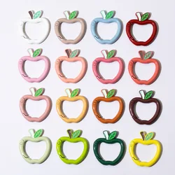 30pcs Colorful Metal O Ring Spring Clasp Openable Round Carabiner Apple Keychain Clips Dog Chain Jewelry Making Accessories