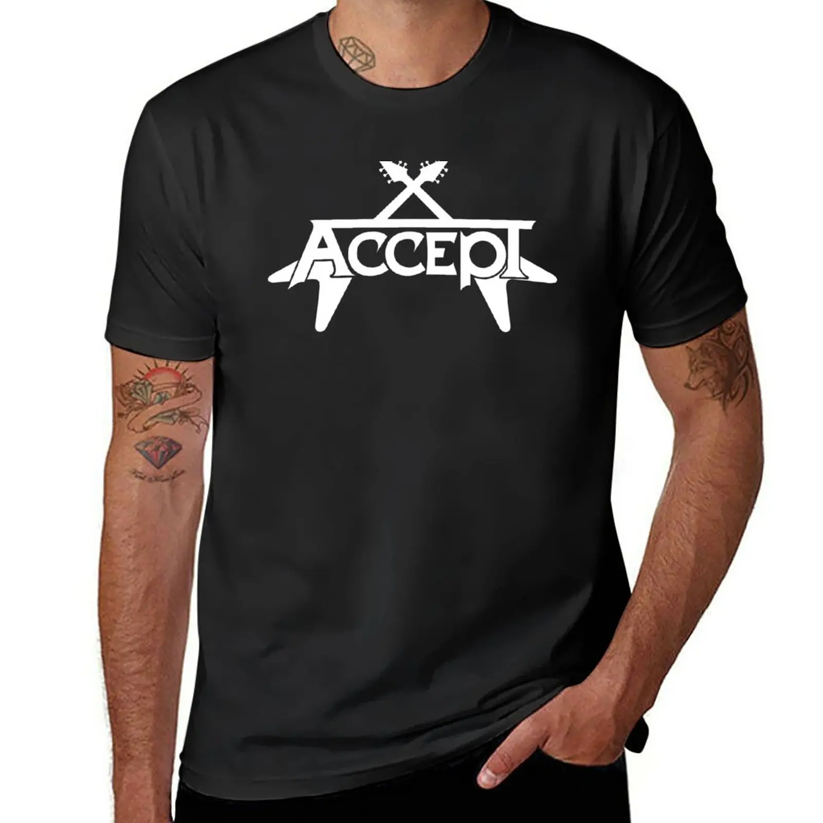 New ACCEPT HEAVY METAL T-Shirt t shirt man graphic t shirts plain t shirts men