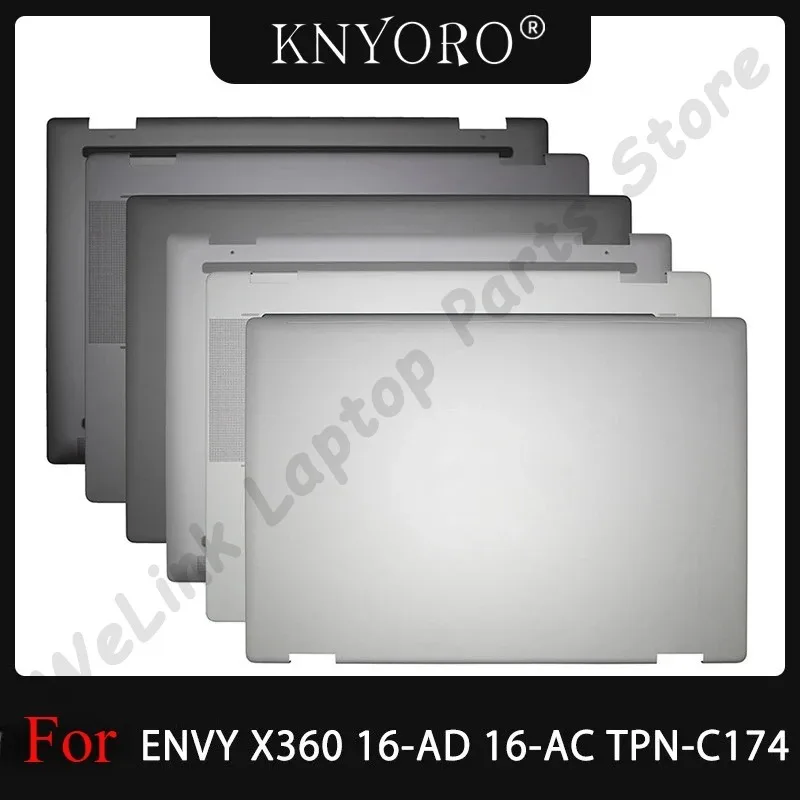 

N86657-001 Replace New For HP ENVY X360 16-AD 16-AC TPN-C174 Laptop LCD Back Cover Lid Palmrest Upper Top Case Bottom Base Cover