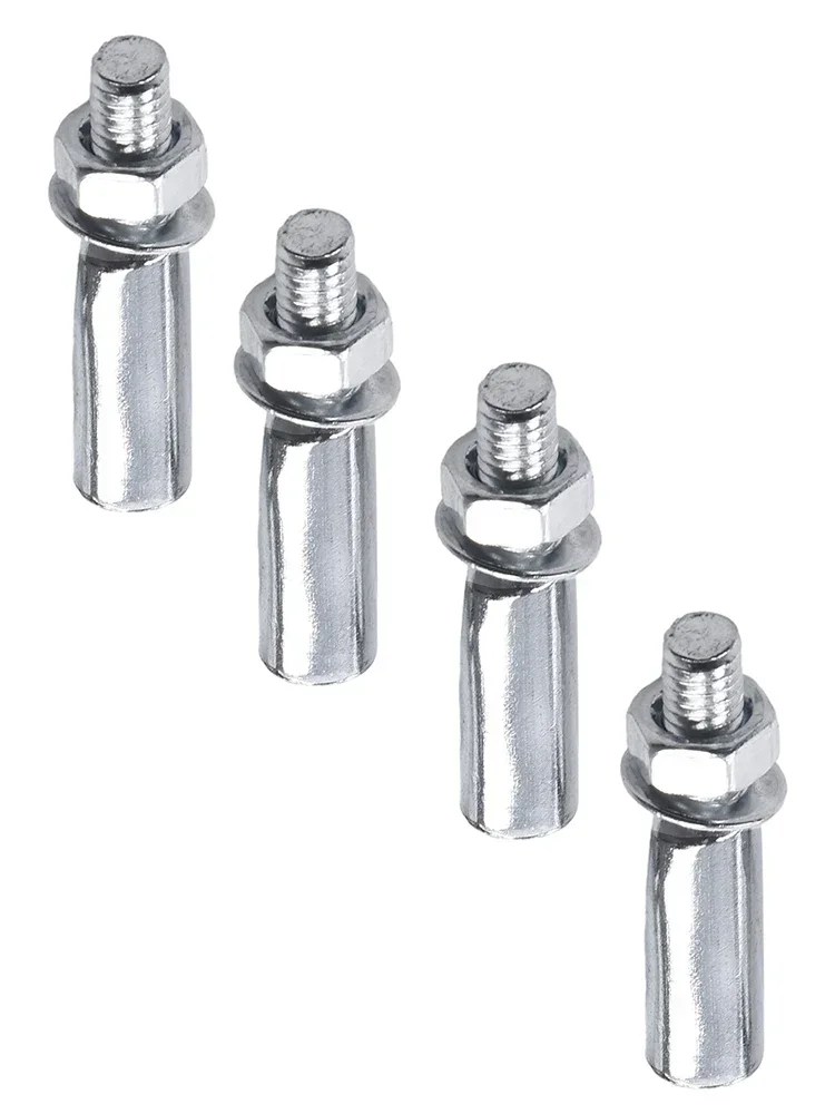 4 Pcs Bicycle Bike Cycle Standard Cotter Pin Steel Cotter Pins Bike Crankset Screws 9.5mm 3/8  Bicycle Crank Chainwheel