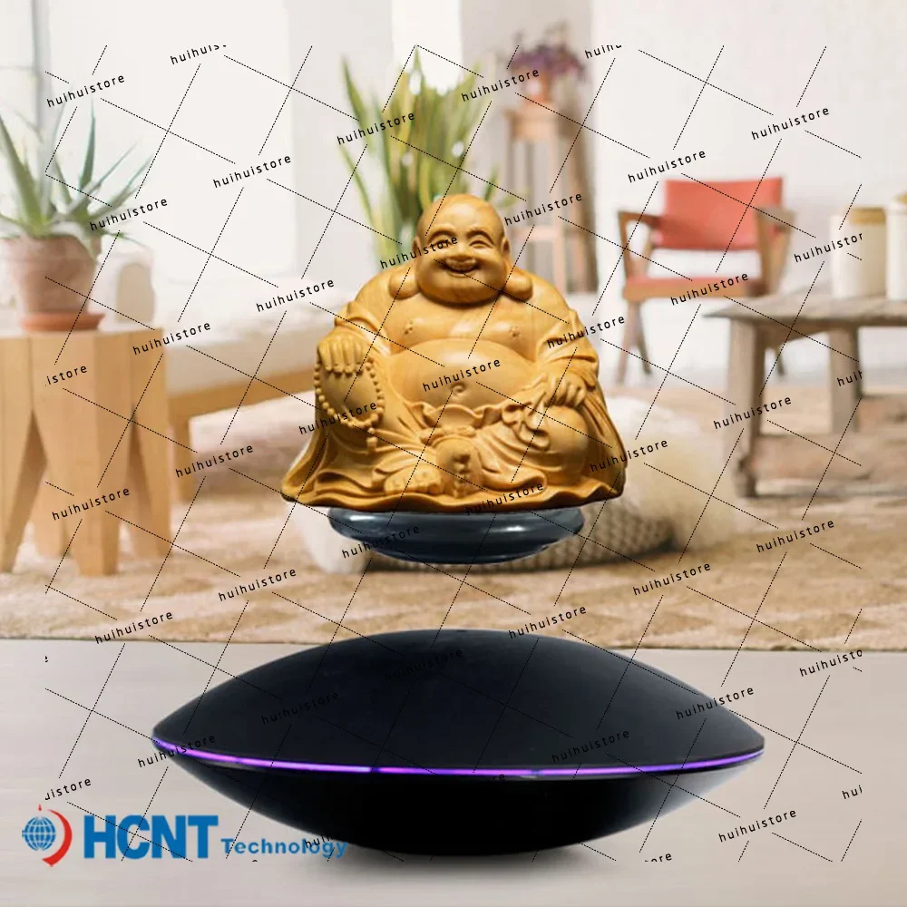 Magnetic Levitation Rotating Digital Jewelry Display Stand with A Load-bearing Base of 350g Equipped with Lightweight Home And