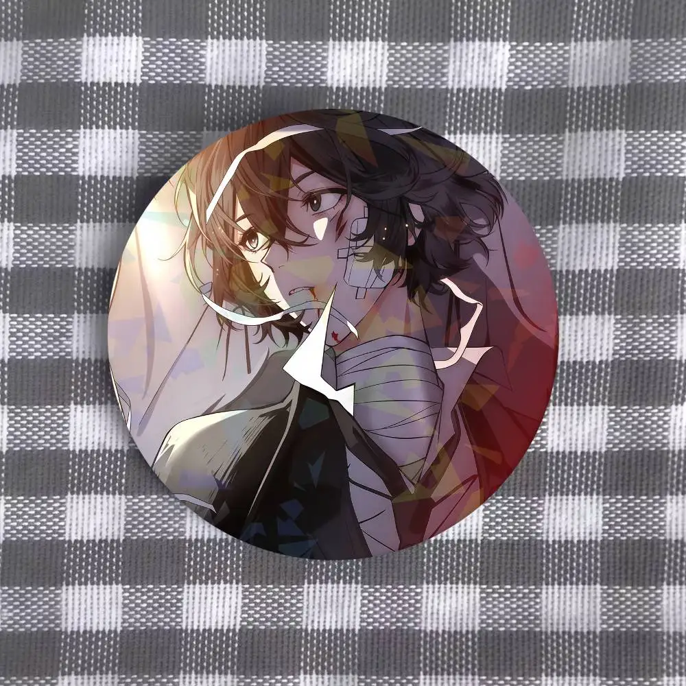 Anime B-Bungo S-Stray D-Dogs Badges Soft Button Pin Bright Printed Icon Gift For Friends Badge Collar Brooch Lapel Pin Metal