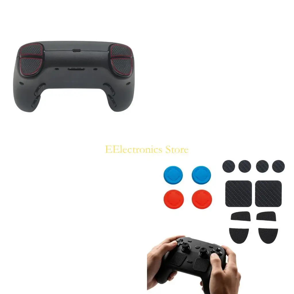 

B03C Protective Cap with Joystick Covers Back Button Pad Gaming Accessory Easy Setups Button Caps Touchpad Sticker Replacement