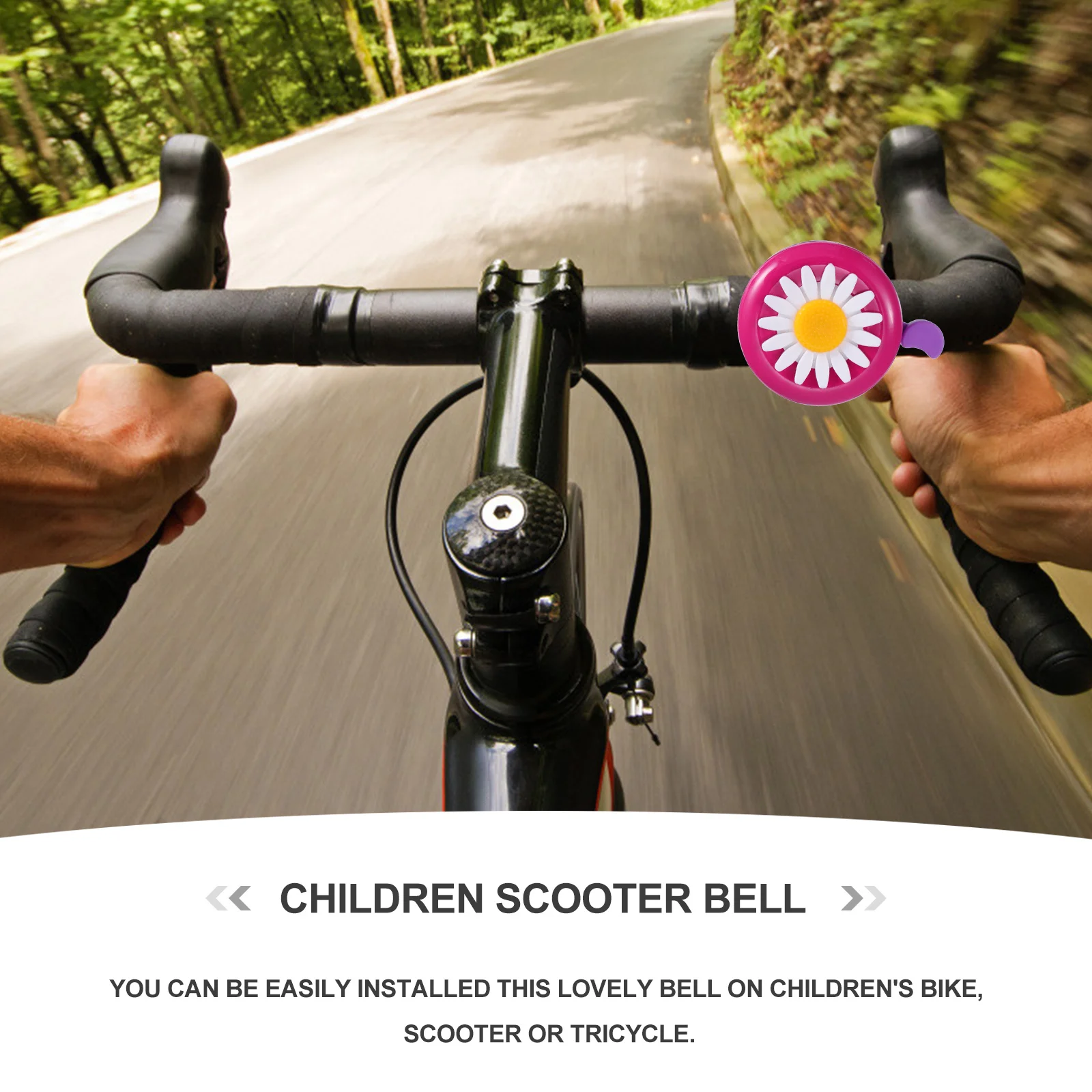 5Pcs Bike Bell for Premium Quality Iron Cover Weatherproof Riding Accessory Unique Gift for Bike Bell