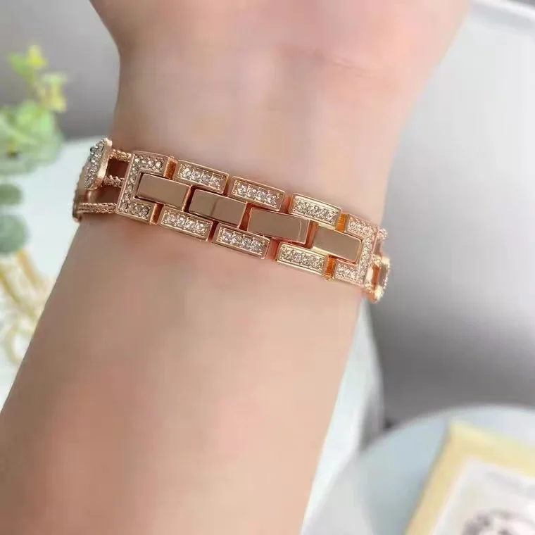 สายรัดโลหะเพชรสำหรับนาฬิกา Apple 49มม. 45มม. 44มม. 42มม. 41มม. 40มม. สแตนเลสสตีลสไตล์หงส์ iWatch ultra 9 8 7 6 5 4 SE