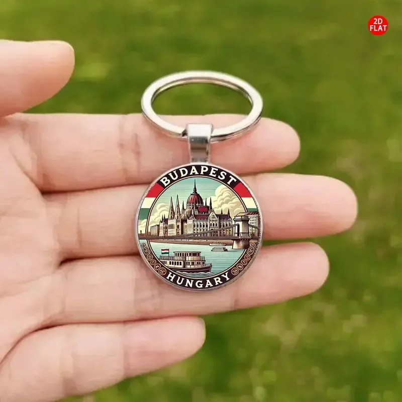 بودابست البرلمان المجرية بناء المفاتيح الإبداعية حقيبة السيارة قلادة كيرينغ حلقة الملحقات #3