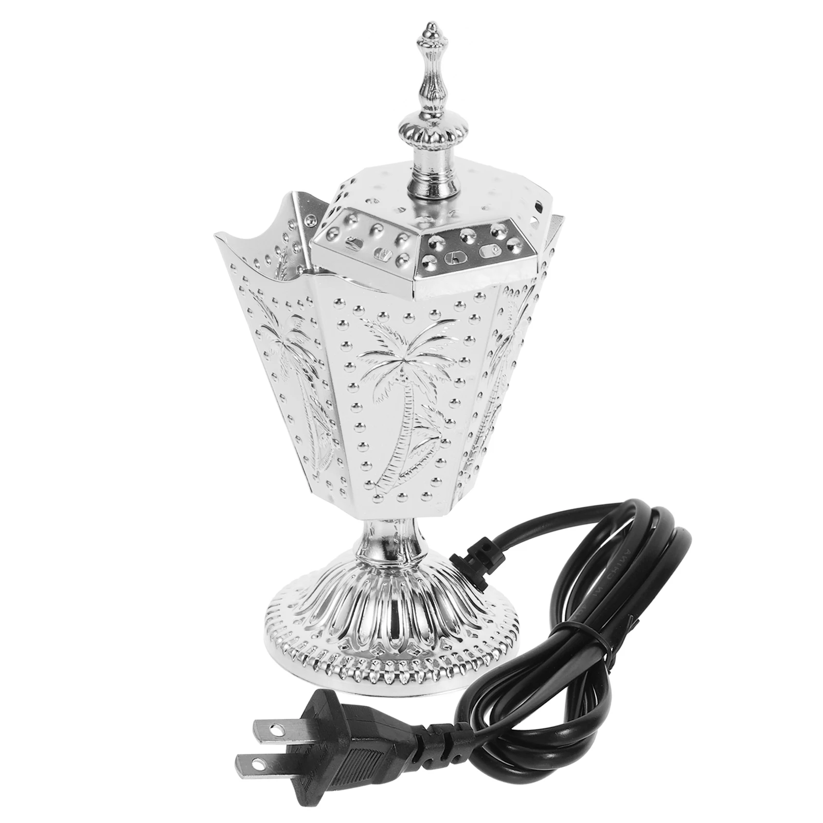 

Metal Incense Burner Copper Electric Censer Vintage Home Decor Aroma Burner Plug Living Space Table