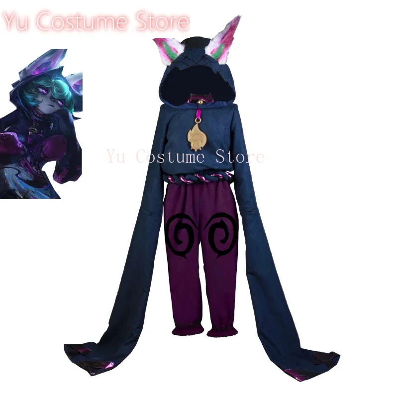 يو CostumeGame LOL The Gloomist Vex أزياء تنكرية للنساء بدلة حفلات لطيفة أزياء كرنفال الهالوين ملابس أنيمي مصنوعة حسب الطلب