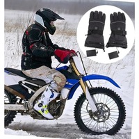 Motorcycle Heated Gloves Winter Warm With Battery Box Non Slip Waterproof Touch Screen Suitable For Riding Fishing Snowmobile