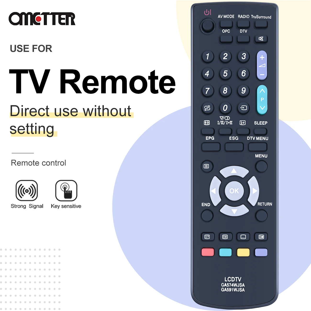 جديد GA574WJSA GA591WJSA مناسب لجهاز التحكم عن بعد للتلفزيون شارب LC-26AD5E-BK LC32AD5E LC-32DH65E LC-32WD1E LC-32WT1E #5