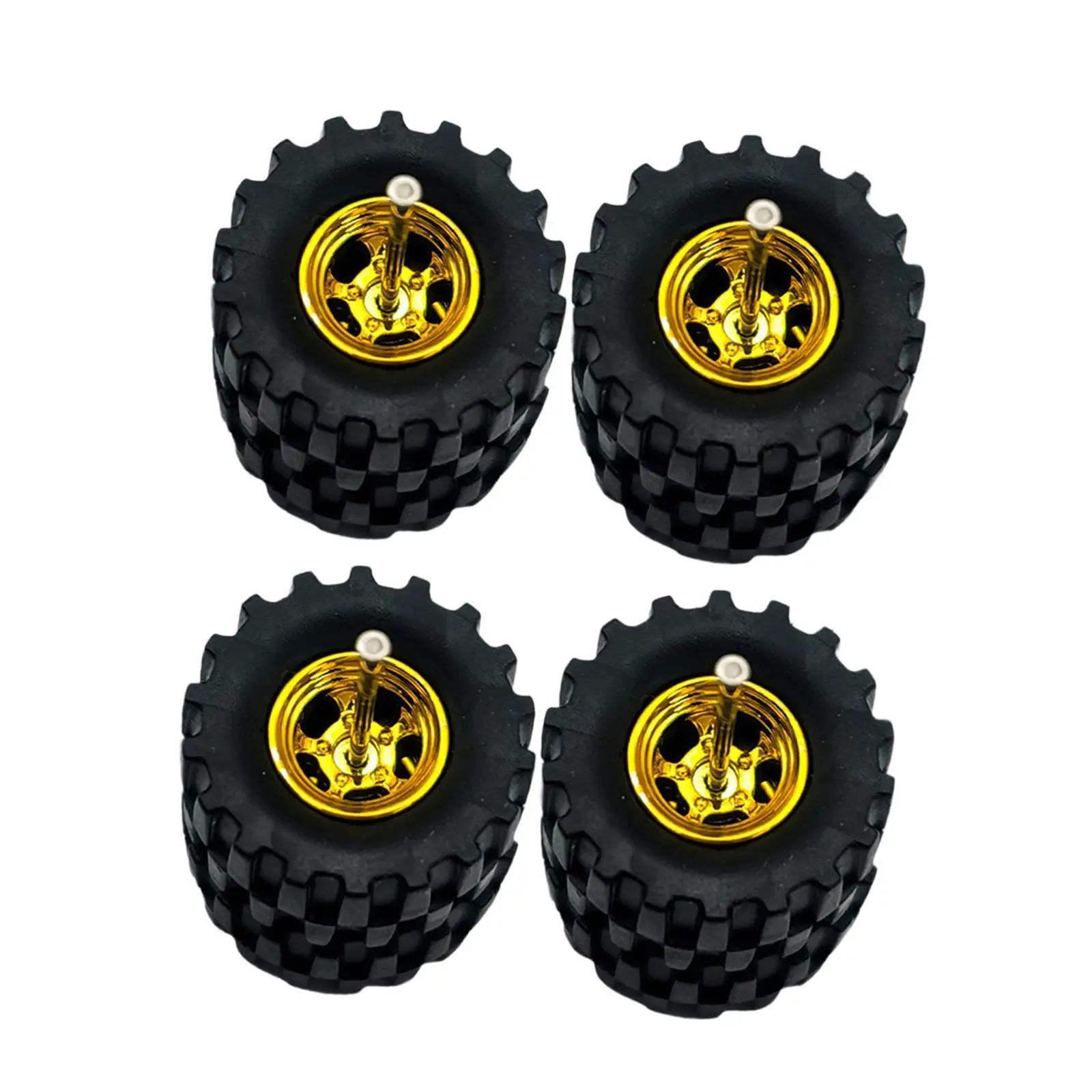 

4 штуки, масштаб 1/64, сменные резиновые шины для литых дисков, для мальчиков