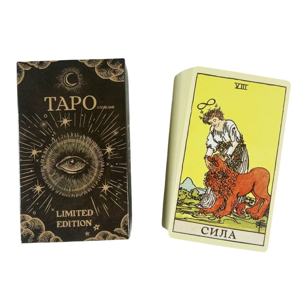 Cartas de tarô russas TAPO Rider of Limited Um baralho de 78 oracle visions edição de adivinhação com guia de papel