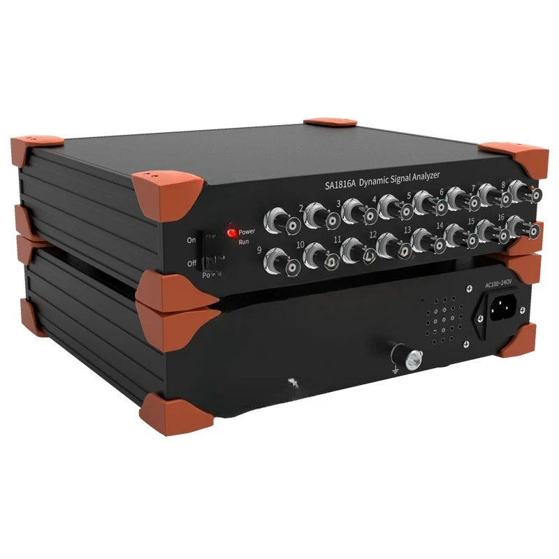 Dynamic signal analyzer 16 channel voltage IEPE data collection vibration acceleration amplitude