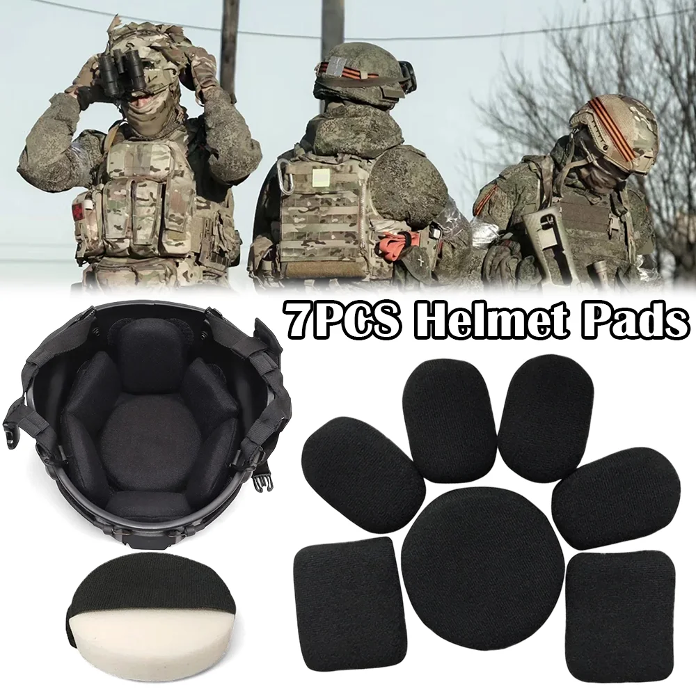 

Helmet Memory Foam Padding High-resilience Helmet Replacement Pads MICH Tactical Helmet Protective Pads Protection for The Head