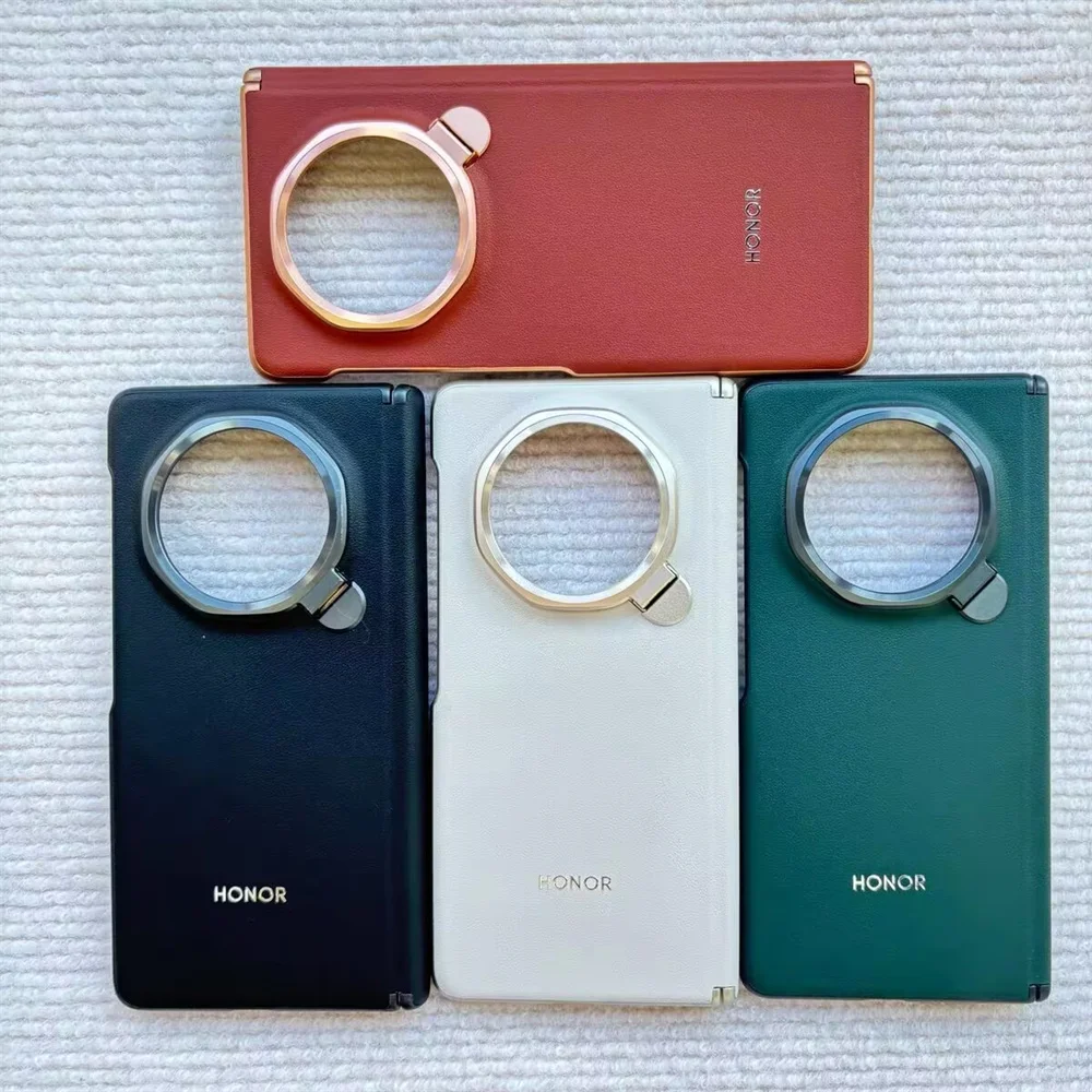 

Original Leather Phone Case For Honor Magic V3 Shockproof Back Cover Bumper For HONOR Magic V3 5G PU Bracket Protection Shell