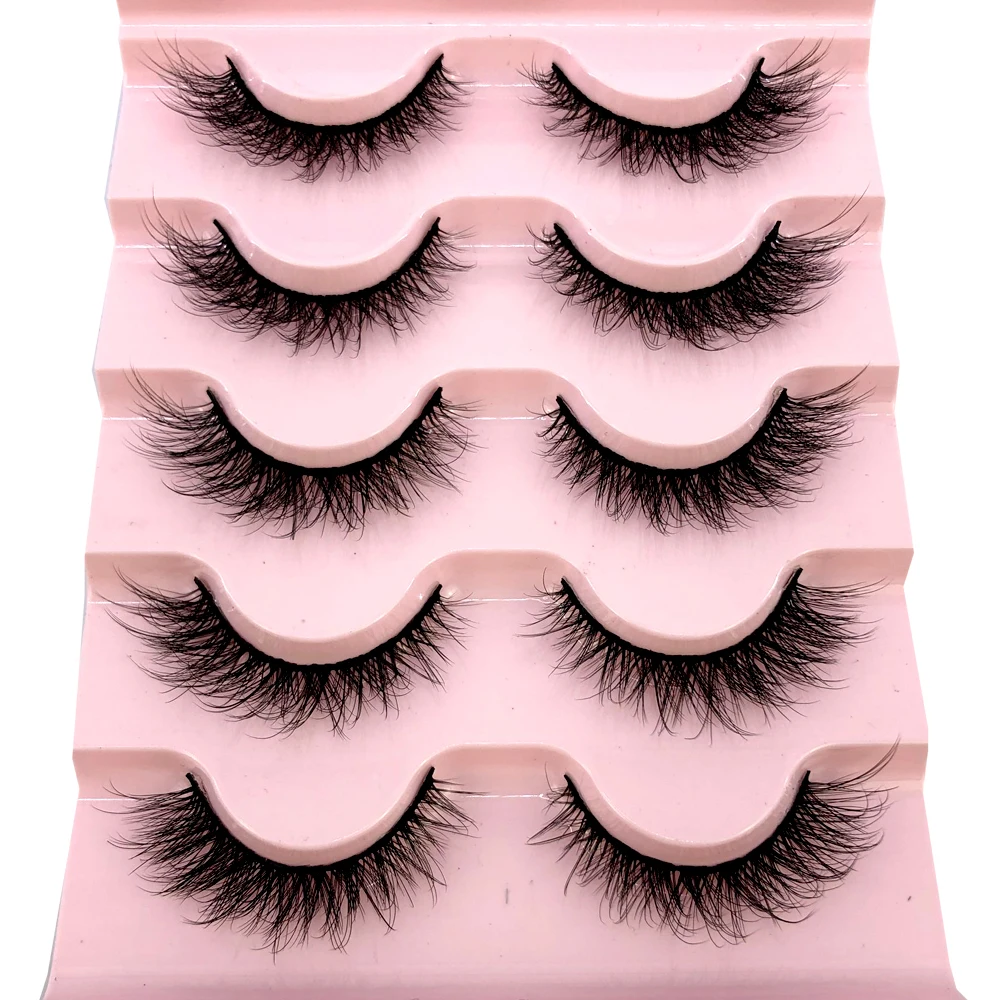 5 Pairs 3D Eyelashes Natural ThickFalse Eyelashes Fake Lashes Makeup Extension Eyelashes cilios maquiagem
