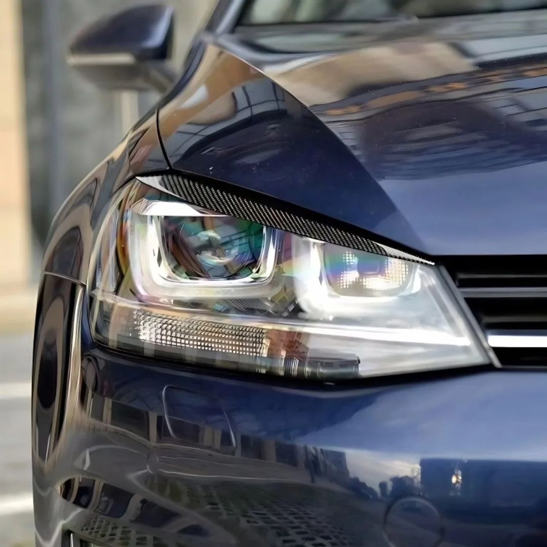 ل Volkswagen Golf 7 VII GTI GTD R MK7 المصباح الحاجب غطاء الجفن الكسوة الخارجي تعديل ضبط الملحقات طقم الجسم #6