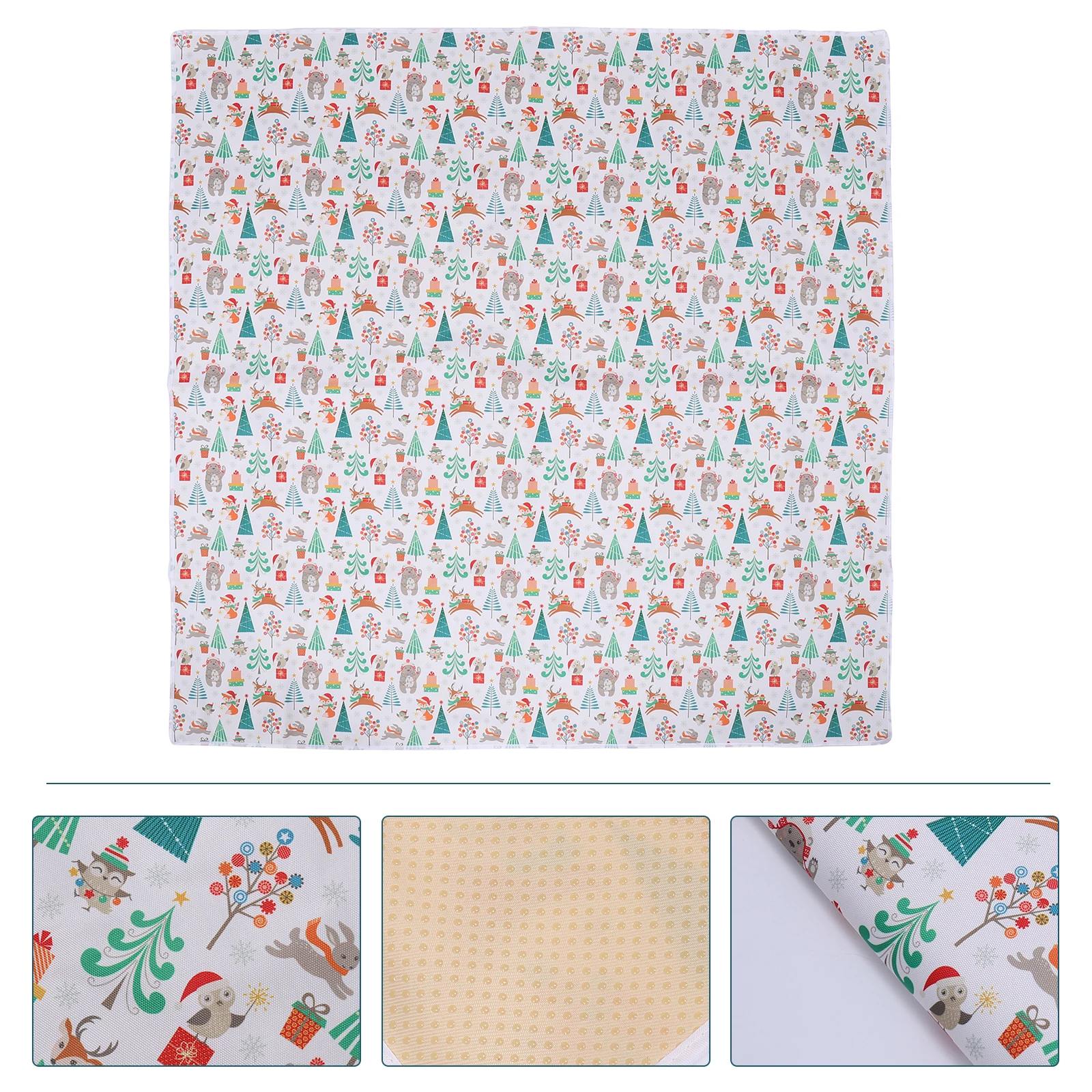 

Non-slip Floor Mat for Baby High Chair Play Mats Infants Polyester Foldable Lightweight Picnic Camping Table Pad