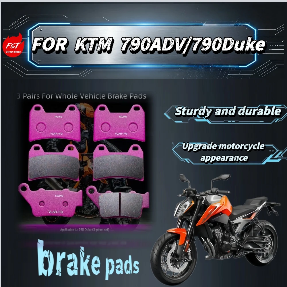 Plaquettes de frein en céramique pour moto KTM 790 DUKE/ADV 650 ° Les rainures d'aération C Ablation permettent de maintenir une puissance constante sur les freins de descente hors route
